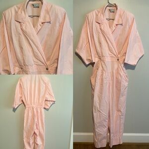 Vintage Original Venezia Sportswear 80’s Pink Jumpsuit with Pockets